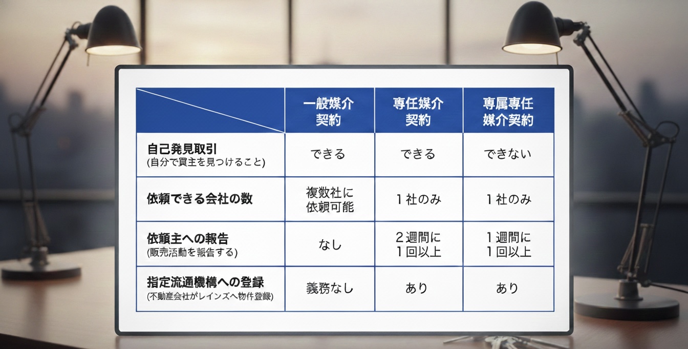 不動産媒介契約の種類とは？売買で失敗しないための注意点を解説